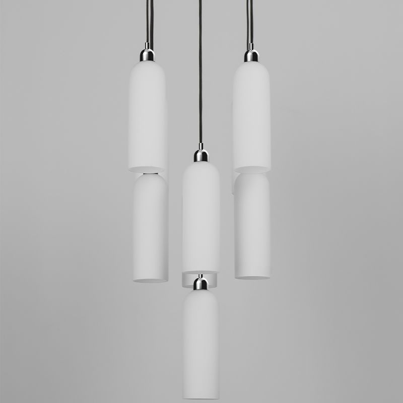 Schwung Odyssey Cluster 9 Polished Nickel Chandelier